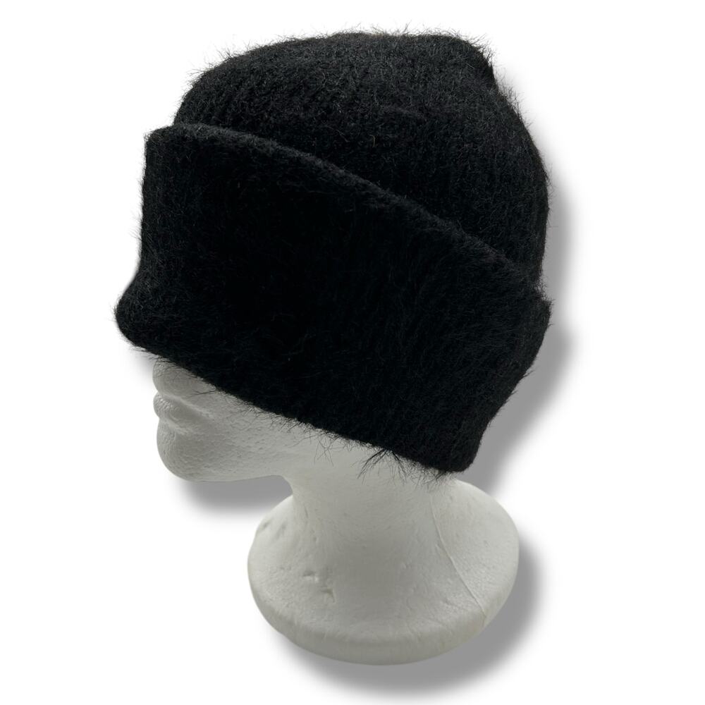 NEW Soia & Kyo Black Beanie Hat Fold Over Jaya Winter Ribbed Soft Cozy NWT - Picture 9 of 9